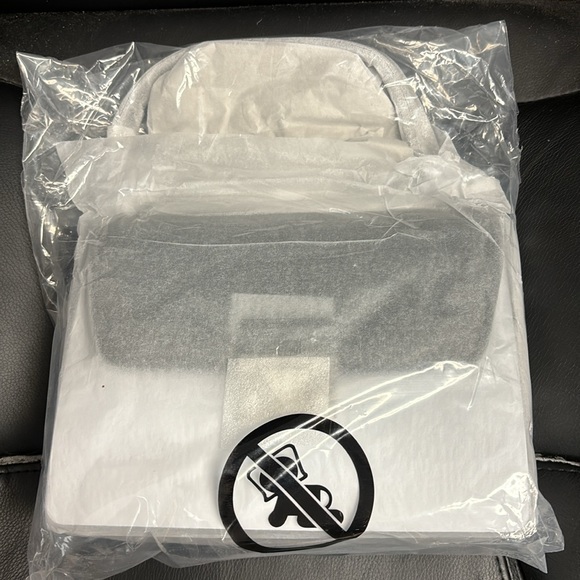 Michael Kors Serena Medium Quilted Flap Chain Shoulder Bag Croosbody Silver Tone - Picture 9 of 14